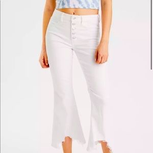 AE super high waisted crop flare Jean
